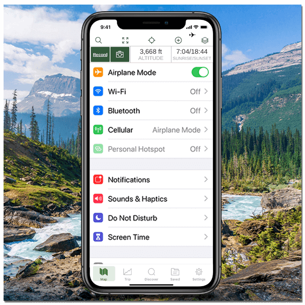 offline trail maps iphone